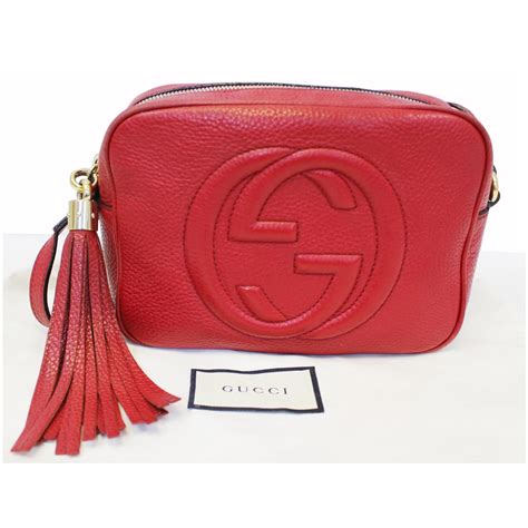 gucci soho red crossbody|gucci soho flap crossbody bag.